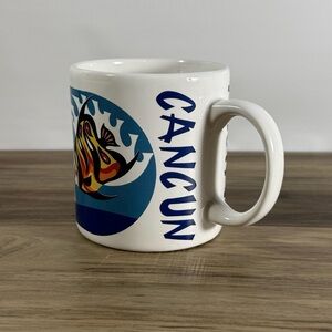 Cancun Mexico Tropical Fish Souvenir Ceramic Coffee Mug